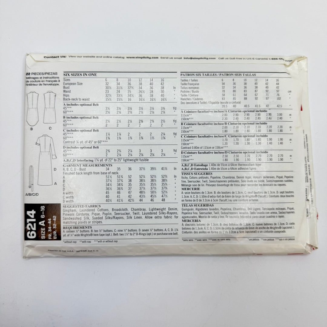 Sewing Pattern - Womenswear - New Look 6214 - True Deadstock supplies Fabric by private - Sustainable Textile | FABCYCLE