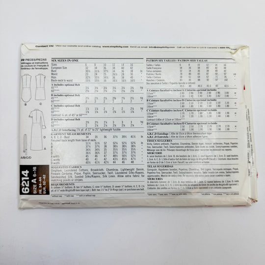 Sewing Pattern - Womenswear - New Look 6214 - True Deadstock supplies Fabric by private - Sustainable Textile | FABCYCLE