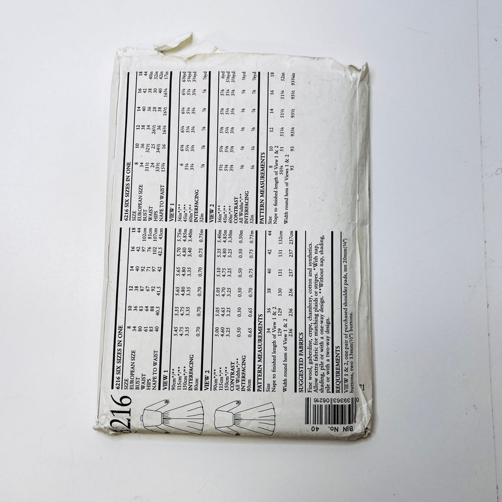 Sewing Pattern - Womenswear - New Look 6216 - True Deadstock supplies Fabric by private - Sustainable Textile | FABCYCLE