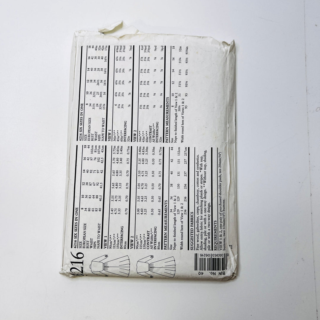 Sewing Pattern - Womenswear - New Look 6216 - True Deadstock supplies Fabric by private - Sustainable Textile | FABCYCLE