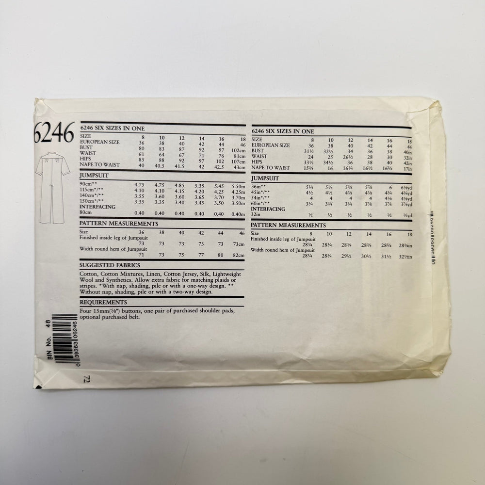 Sewing Pattern - Womenswear - New Look 6246 - True Deadstock supplies Fabric by private - Sustainable Textile | FABCYCLE