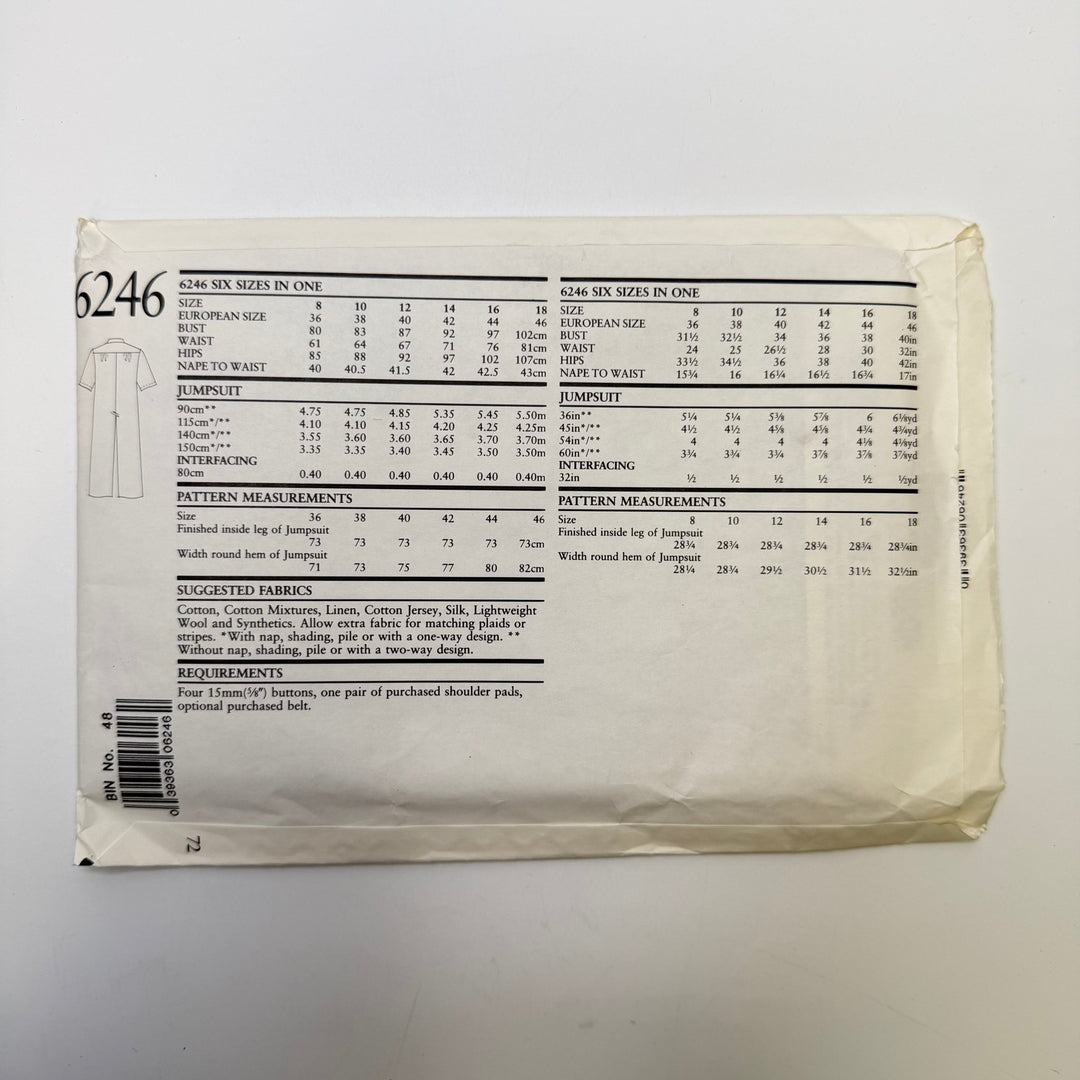 Sewing Pattern - Womenswear - New Look 6246 - True Deadstock supplies Fabric by private - Sustainable Textile | FABCYCLE