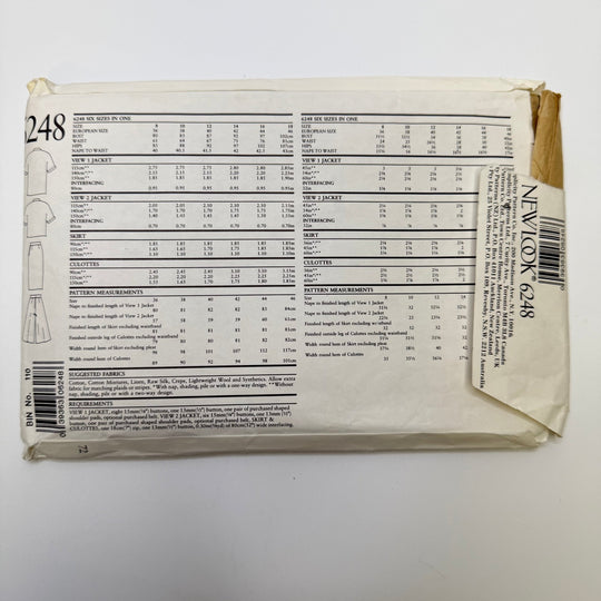 Sewing Pattern - Womenswear - New Look 6248 - True Deadstock supplies Fabric by private - Sustainable Textile | FABCYCLE