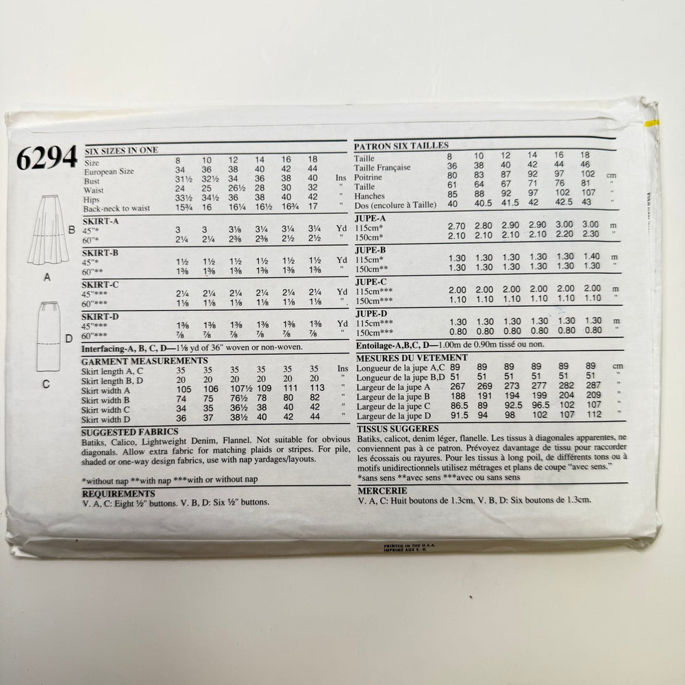 Sewing Pattern - Womenswear - New Look 6294 - True Deadstock supplies Fabric by private - Sustainable Textile | FABCYCLE