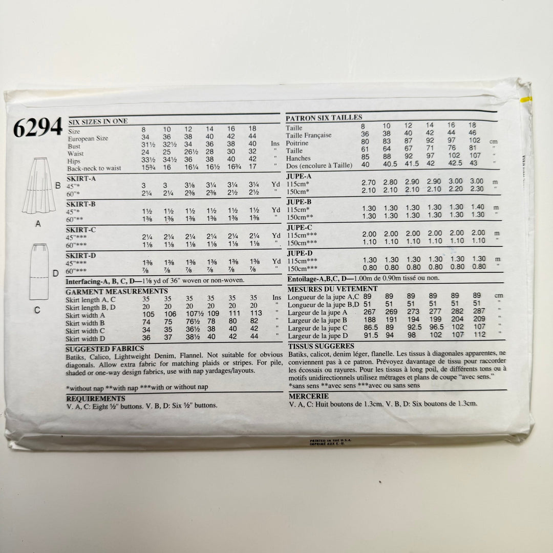 Sewing Pattern - Womenswear - New Look 6294 - True Deadstock supplies Fabric by private - Sustainable Textile | FABCYCLE
