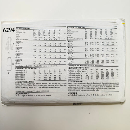 Sewing Pattern - Womenswear - New Look 6294 - True Deadstock supplies Fabric by private - Sustainable Textile | FABCYCLE