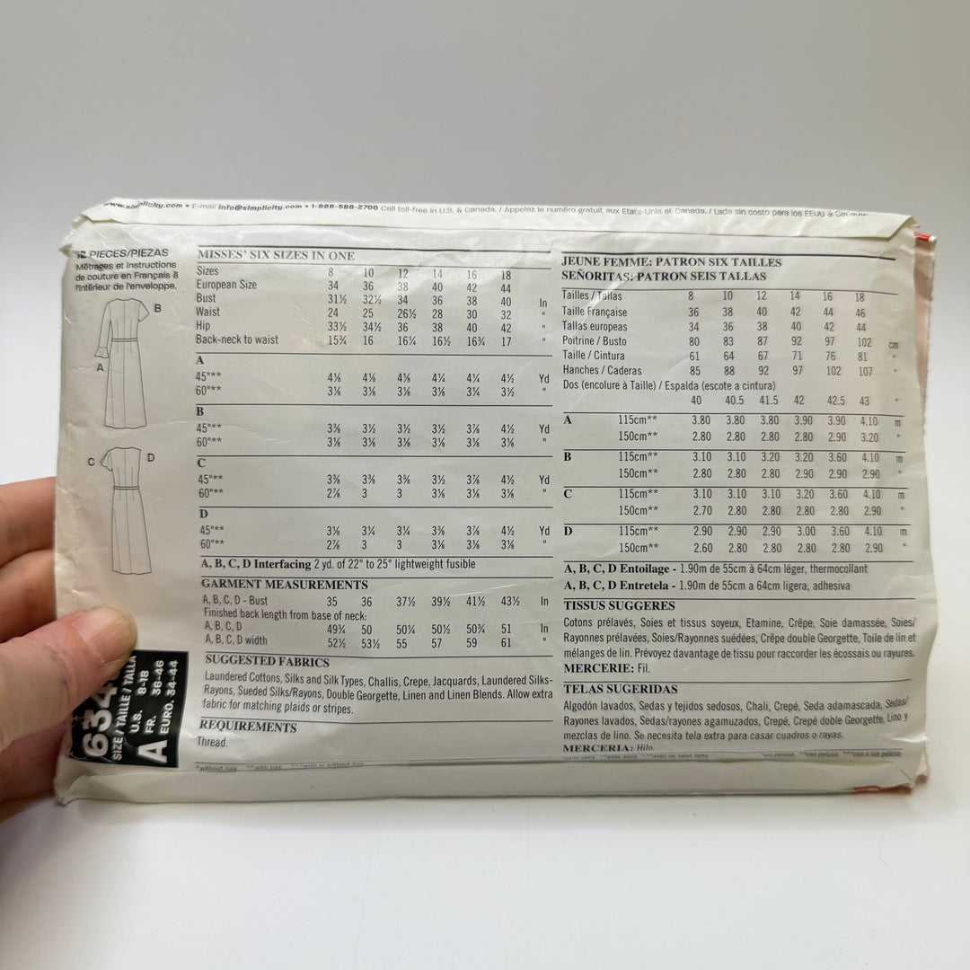 Sewing Pattern - Womenswear - New Look 6349 - True Deadstock supplies Fabric by private - Sustainable Textile | FABCYCLE
