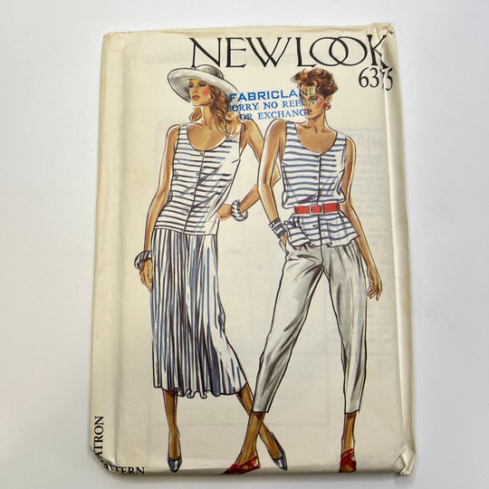 Sewing Pattern - Womenswear - New Look 6375 - True Deadstock supplies Fabric by private - Sustainable Textile | FABCYCLE