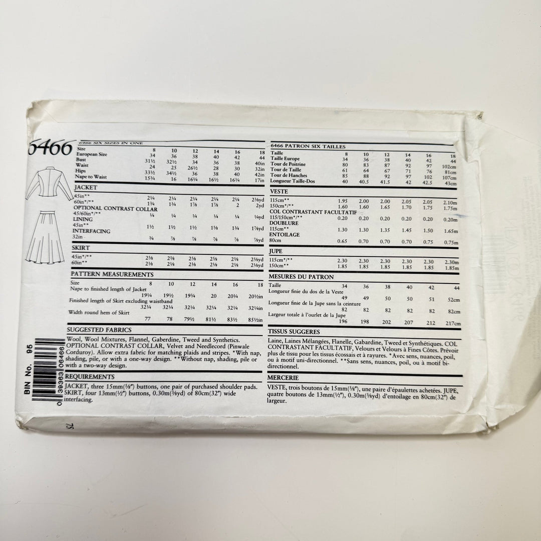 Sewing Pattern - Womenswear - New Look 6466 - True Deadstock supplies Fabric by private - Sustainable Textile | FABCYCLE