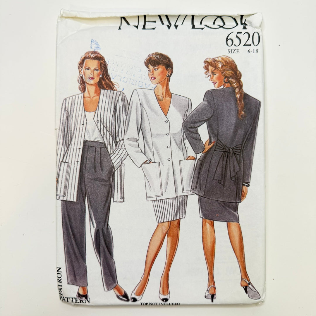 Sewing Pattern - Womenswear - New Look 6520 - True Deadstock supplies Fabric by private - Sustainable Textile | FABCYCLE