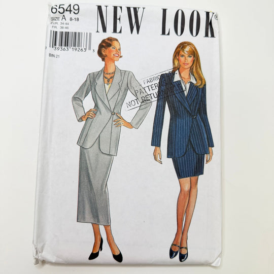 Sewing Pattern - Womenswear - New Look 6549 - True Deadstock supplies Fabric by private - Sustainable Textile | FABCYCLE