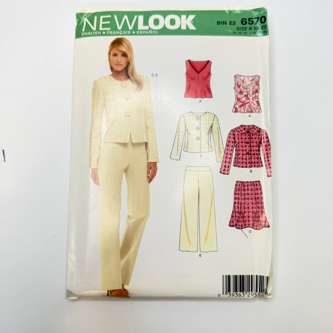 Sewing Pattern - Womenswear - New Look 6570 - True Deadstock supplies Fabric by private - Sustainable Textile | FABCYCLE