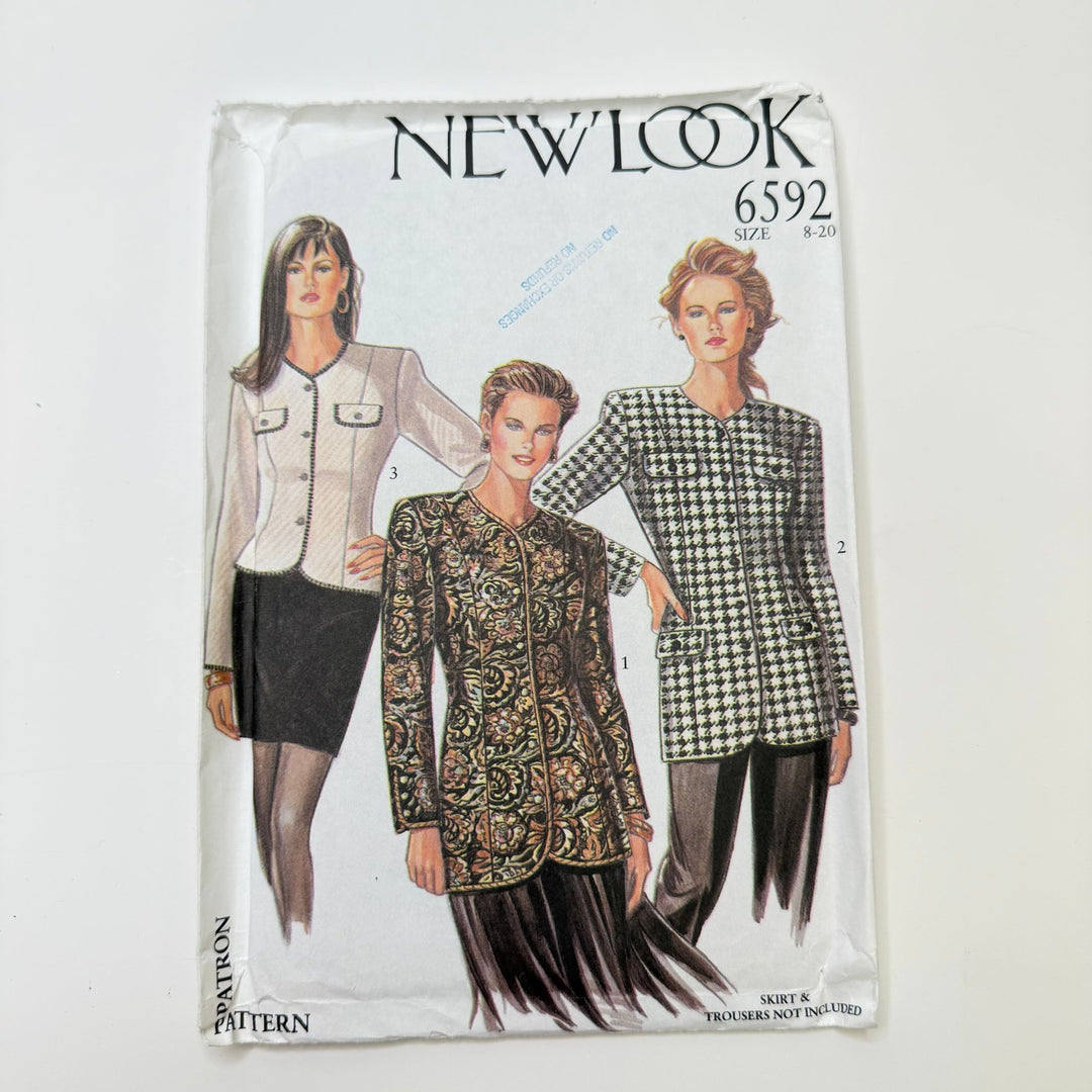 Sewing Pattern - Womenswear - New Look 6592 - True Deadstock supplies Fabric by private - Sustainable Textile | FABCYCLE