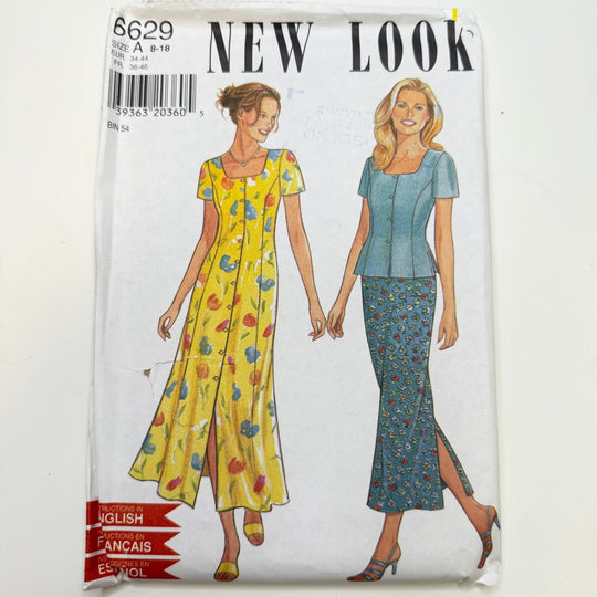 Sewing Pattern - Womenswear - New Look 6629 - True Deadstock supplies Fabric by private - Sustainable Textile | FABCYCLE