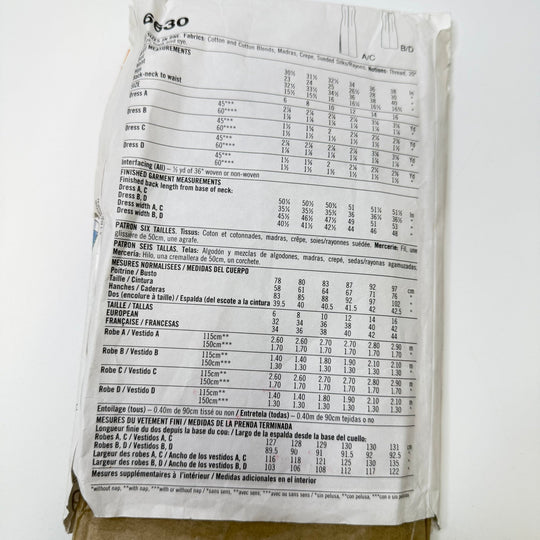 Sewing Pattern - Womenswear - New Look 6630 - True Deadstock supplies Fabric by private - Sustainable Textile | FABCYCLE
