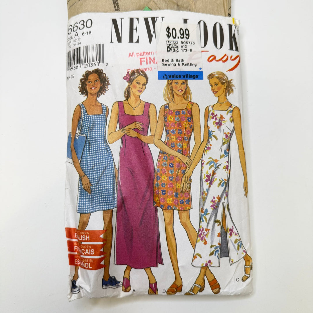 Sewing Pattern - Womenswear - New Look 6630 - True Deadstock supplies Fabric by private - Sustainable Textile | FABCYCLE