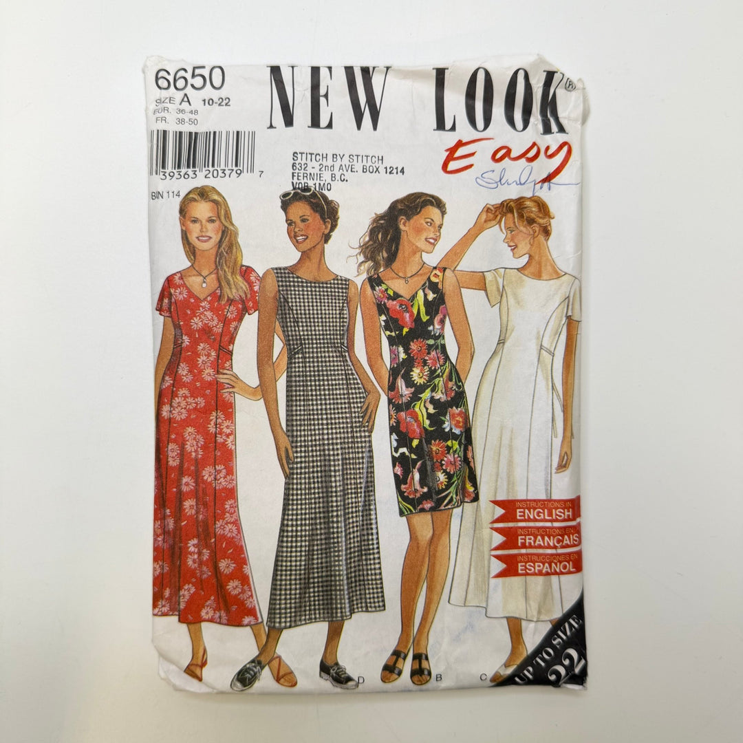 Sewing Pattern - Womenswear - New Look 6650 - True Deadstock supplies Fabric by private - Sustainable Textile | FABCYCLE