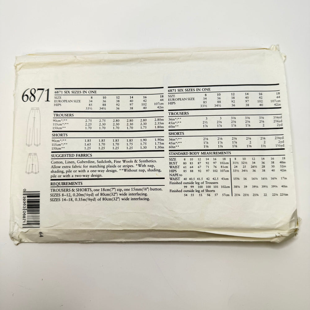 Sewing Pattern - Womenswear - New Look 6871 - True Deadstock supplies Fabric by private - Sustainable Textile | FABCYCLE