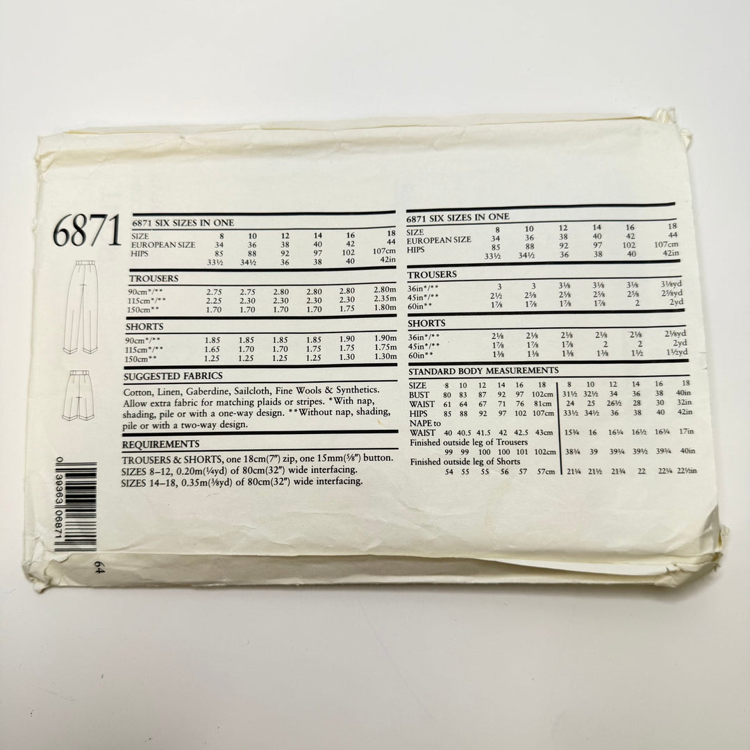 Sewing Pattern - Womenswear - New Look 6871 - True Deadstock supplies Fabric by private - Sustainable Textile | FABCYCLE