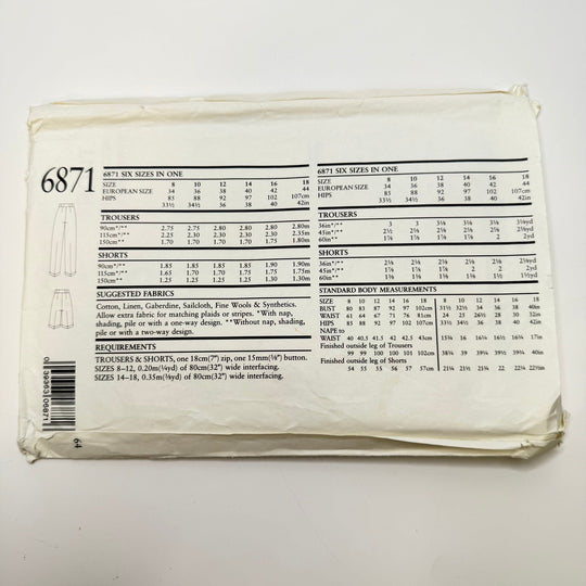 Sewing Pattern - Womenswear - New Look 6871 - True Deadstock supplies Fabric by private - Sustainable Textile | FABCYCLE