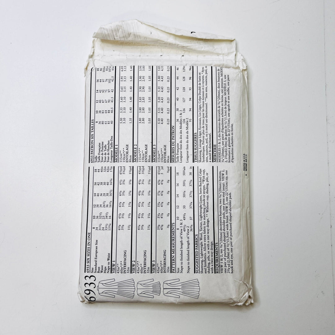 Sewing Pattern - Womenswear - New Look 6933 - True Deadstock supplies Fabric by private - Sustainable Textile | FABCYCLE