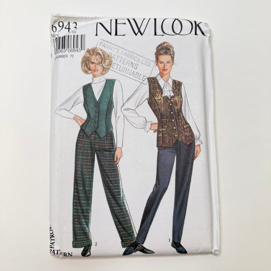 Sewing Pattern - Womenswear - New Look 6943 - True Deadstock supplies Fabric by private - Sustainable Textile | FABCYCLE