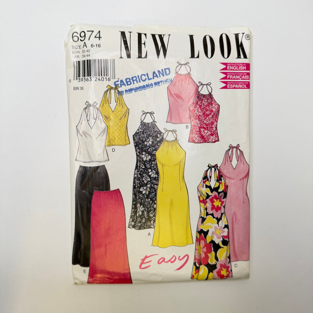 Sewing Pattern - Womenswear - New Look 6974 - True Deadstock supplies Fabric by private - Sustainable Textile | FABCYCLE