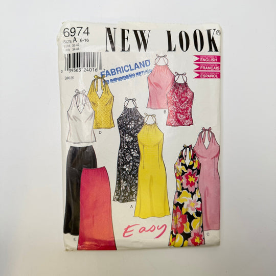 Sewing Pattern - Womenswear - New Look 6974 - True Deadstock supplies Fabric by private - Sustainable Textile | FABCYCLE