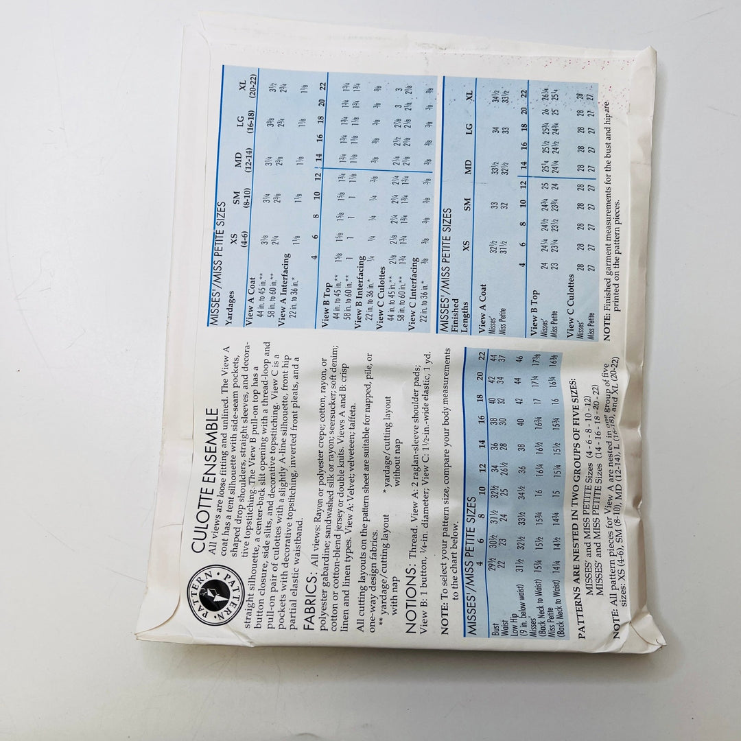 Sewing Pattern - Womenswear - Pattern Pattern - Coulotte - True Deadstock supplies Fabric by private - Sustainable Textile | FABCYCLE
