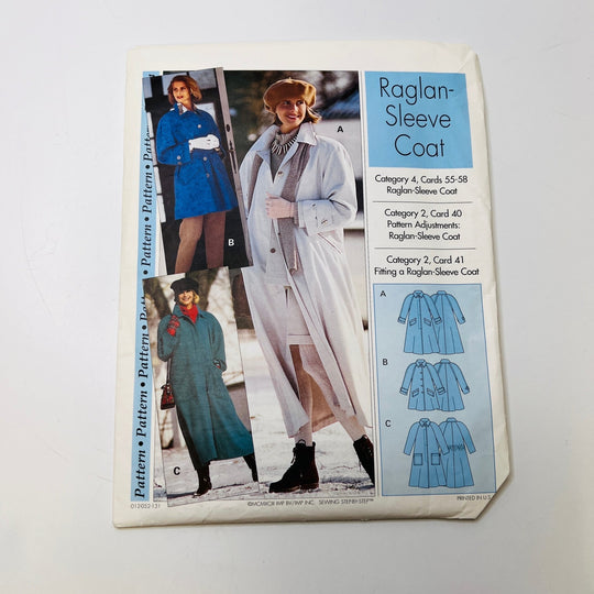 Sewing Pattern - Womenswear - Pattern Pattern - Raglan Sleeve Coat - True Deadstock supplies Fabric by private - Sustainable Textile | FABCYCLE