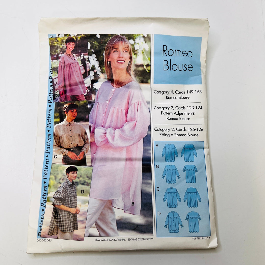 Sewing Pattern - Womenswear - Pattern Pattern - Romeo Blouse - True Deadstock supplies Fabric by private - Sustainable Textile | FABCYCLE