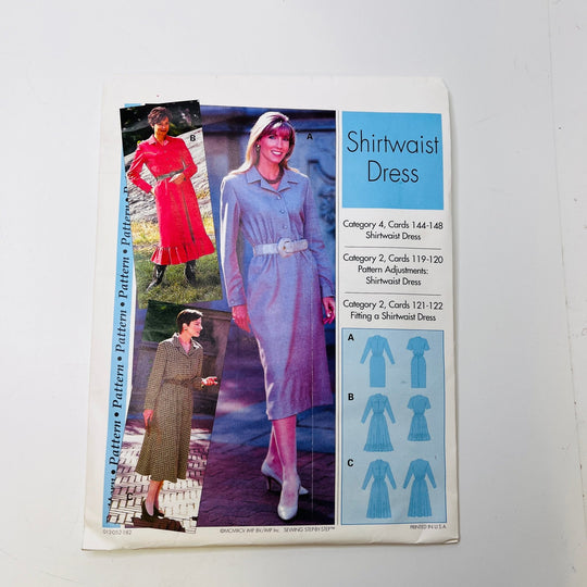 Sewing Pattern - Womenswear - Pattern Pattern - Shirtwaist Dress - True Deadstock supplies Fabric by private - Sustainable Textile | FABCYCLE