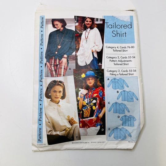 Sewing Pattern - Womenswear - Pattern Pattern - Tailored Shirt - True Deadstock supplies Fabric by private - Sustainable Textile | FABCYCLE