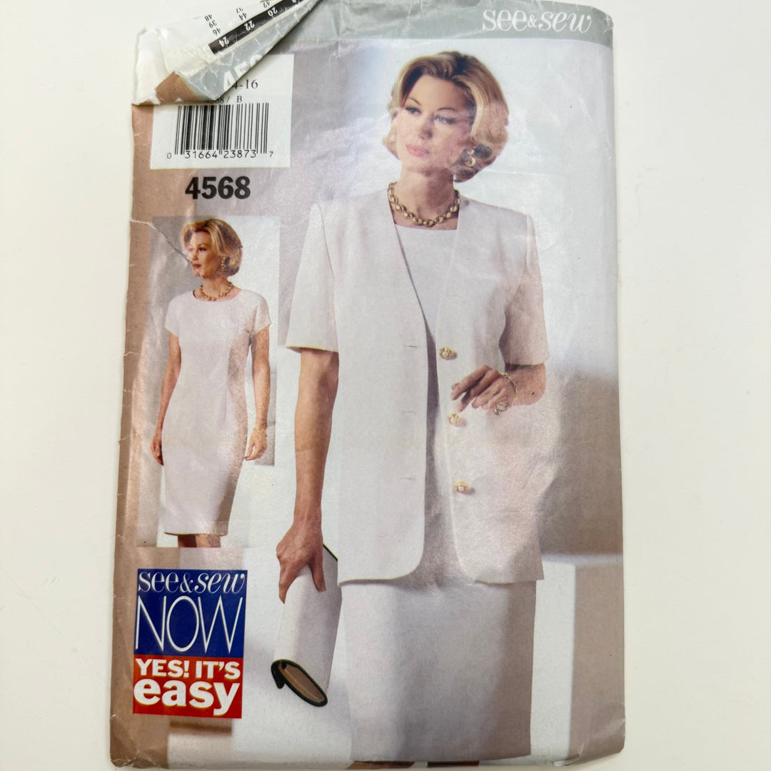 Sewing Pattern - Womenswear - See & Sew 4568 - True Deadstock supplies Fabric by private - Sustainable Textile | FABCYCLE