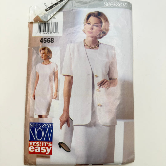 Sewing Pattern - Womenswear - See &amp; Sew 4568 - True Deadstock supplies Fabric by private - Sustainable Textile | FABCYCLE