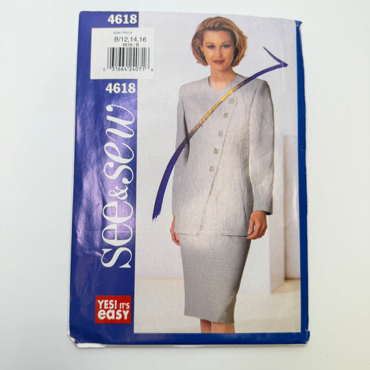 Sewing Pattern - Womenswear - See &amp; Sew 4618 - True Deadstock supplies Fabric by private - Sustainable Textile | FABCYCLE