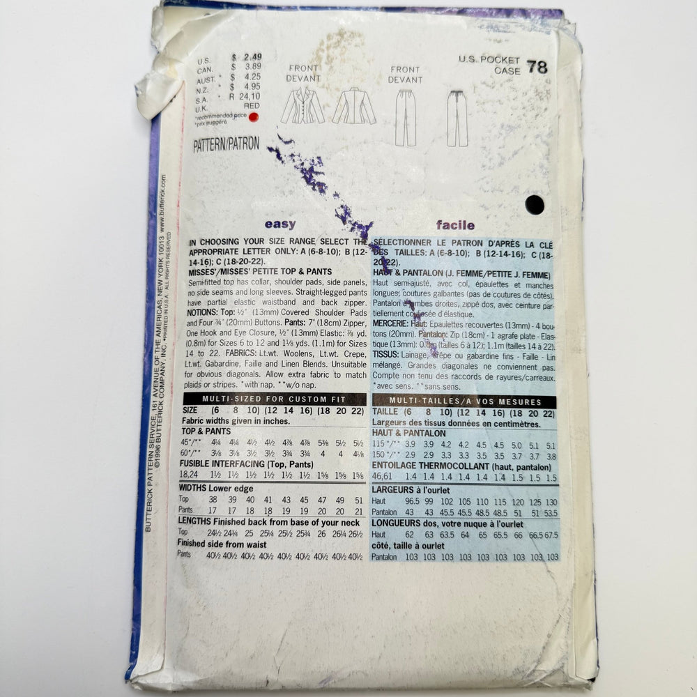 Sewing Pattern - Womenswear - See & Sew 4619 - True Deadstock supplies Fabric by private - Sustainable Textile | FABCYCLE