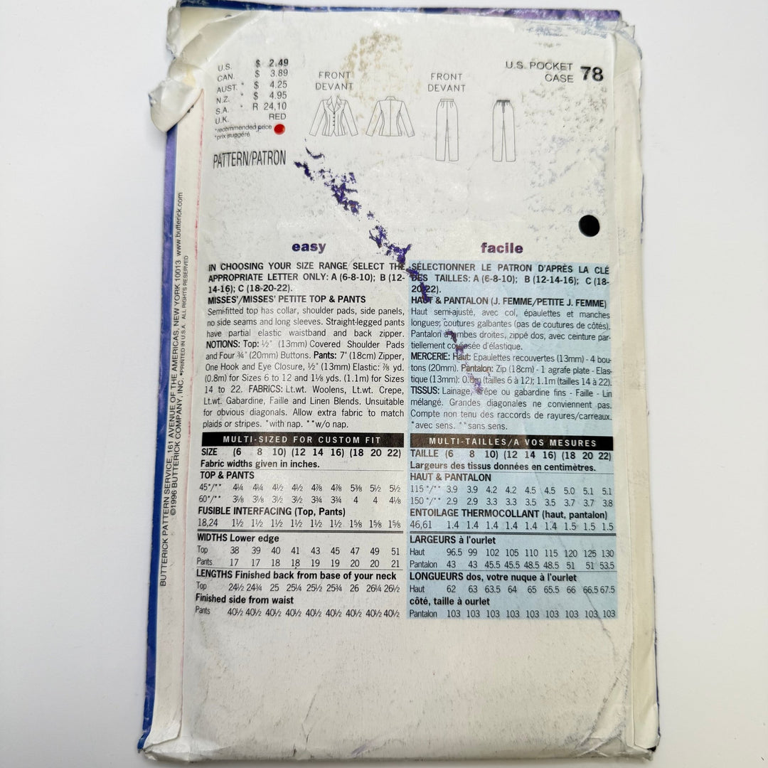 Sewing Pattern - Womenswear - See &amp; Sew 4619 - True Deadstock supplies Fabric by private - Sustainable Textile | FABCYCLE