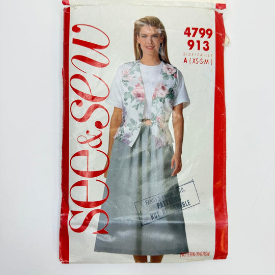 Sewing Pattern - Womenswear - See &amp; Sew 4799 - True Deadstock supplies Fabric by private - Sustainable Textile | FABCYCLE