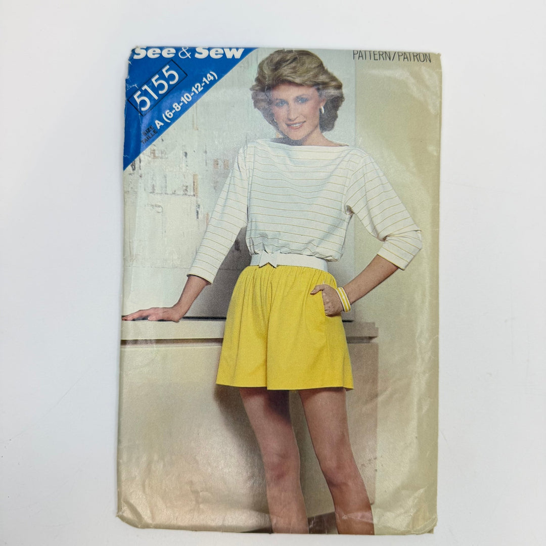 Sewing Pattern - Womenswear - See &amp; Sew 5155 - True Deadstock supplies Fabric by private - Sustainable Textile | FABCYCLE