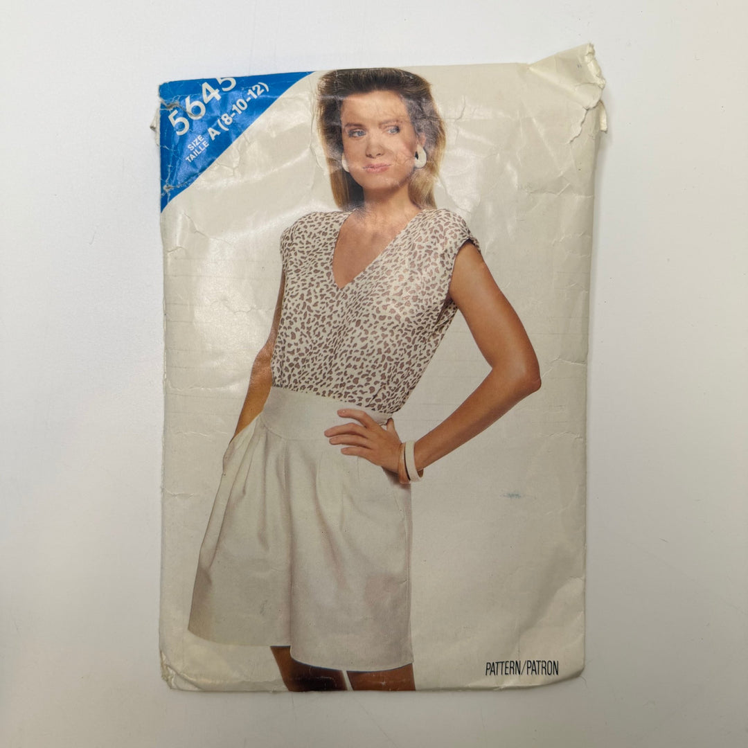 Sewing Pattern - Womenswear - See & Sew 5645 - True Deadstock supplies Fabric by private - Sustainable Textile | FABCYCLE