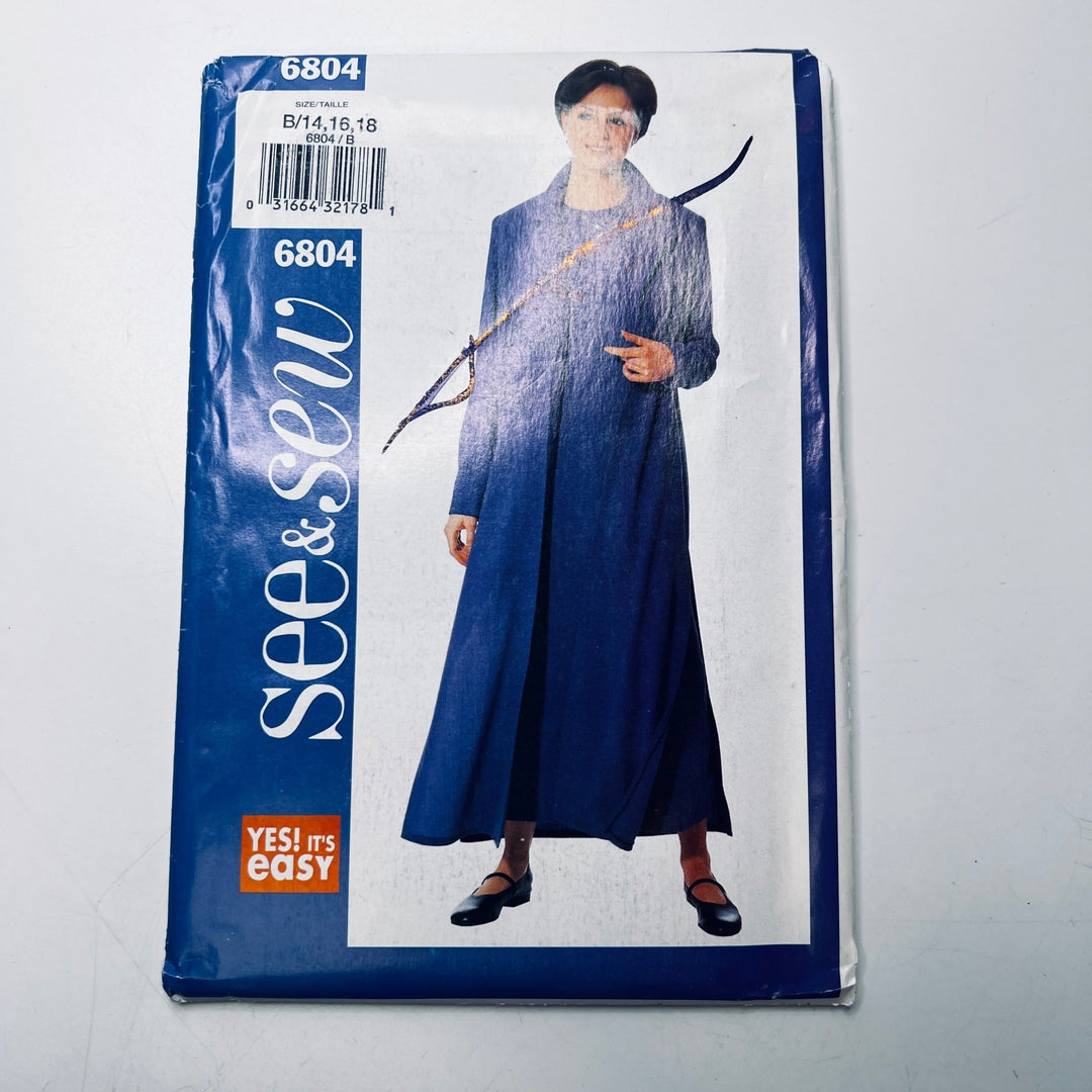 Sewing Pattern - Womenswear - See &amp; Sew 6804 - True Deadstock supplies Fabric by private - Sustainable Textile | FABCYCLE