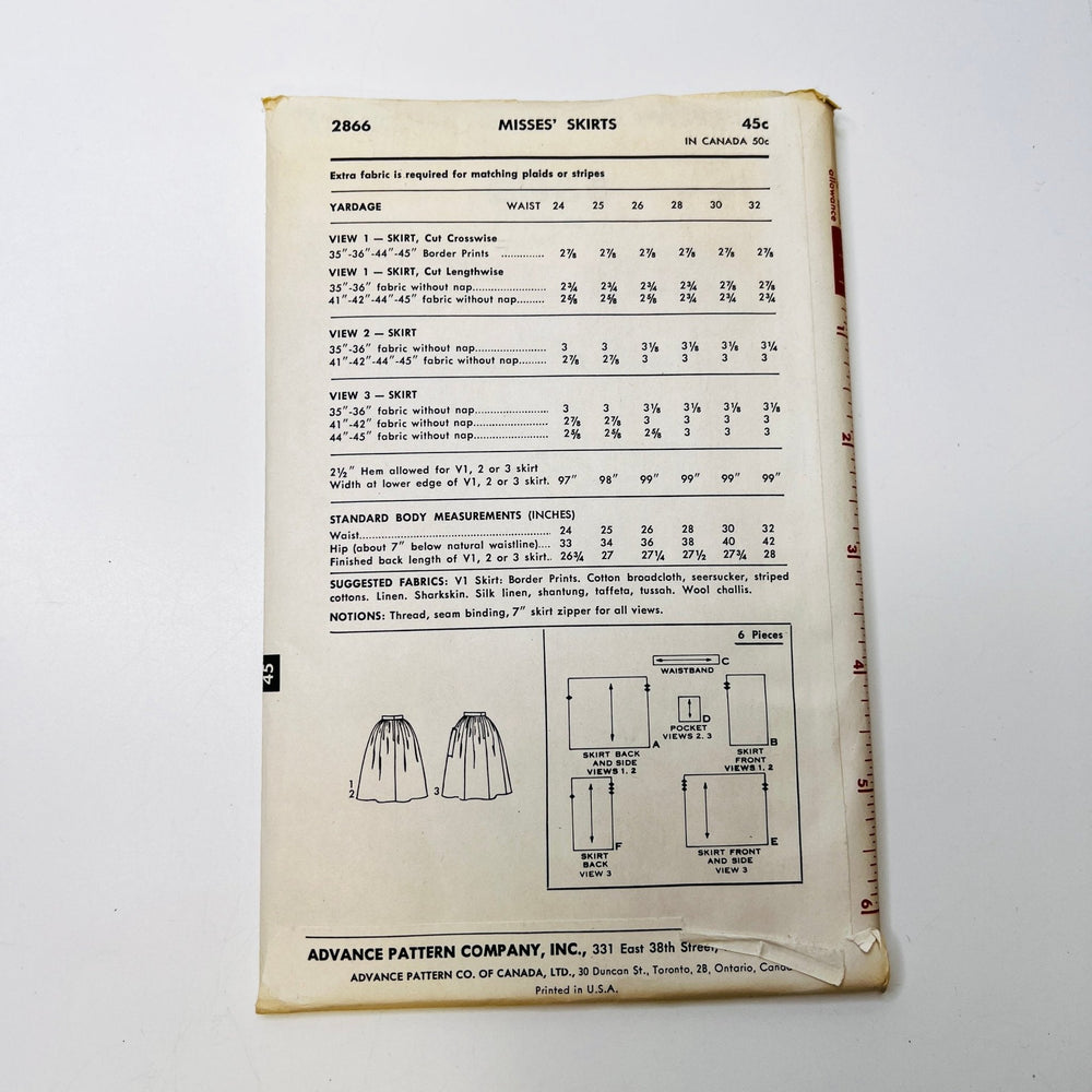 Sewing Pattern - Womenswear - Sew Easy 2866 - True Deadstock supplies Fabric by private - Sustainable Textile | FABCYCLE