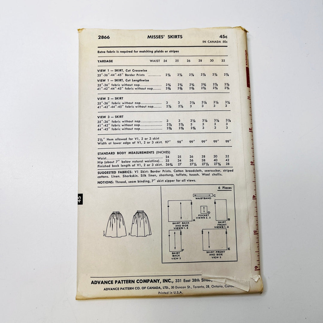 Sewing Pattern - Womenswear - Sew Easy 2866 - True Deadstock supplies Fabric by private - Sustainable Textile | FABCYCLE