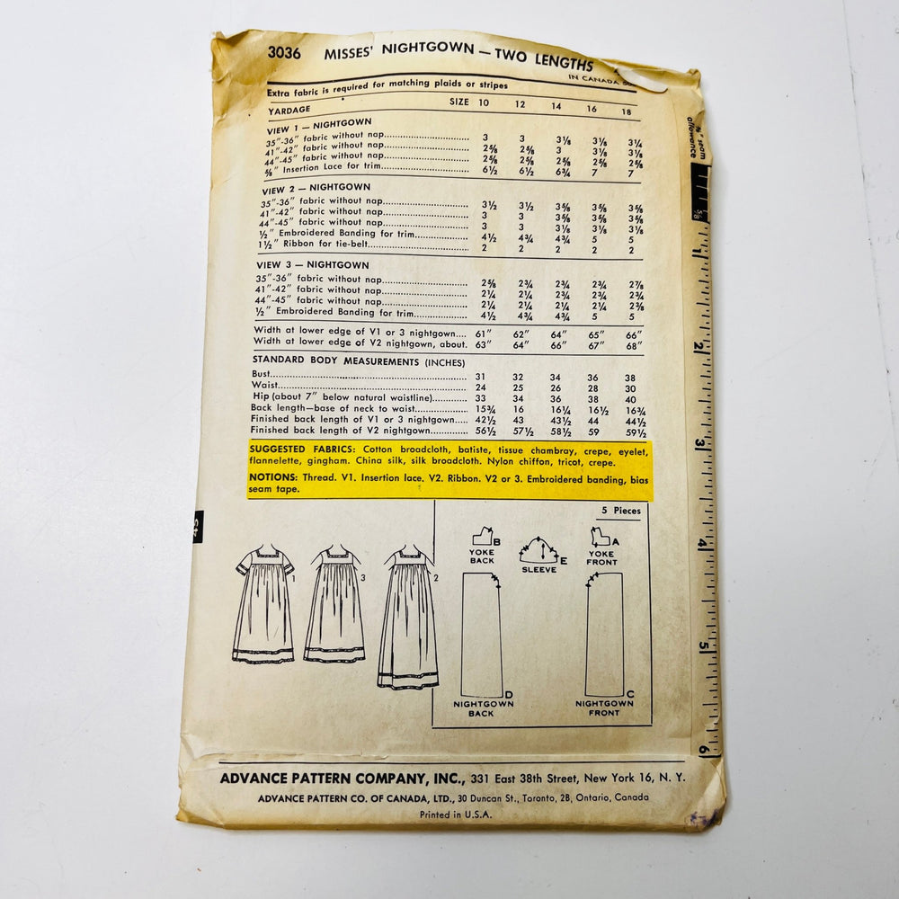 Sewing Pattern - Womenswear - Sew Easy 3036 - True Deadstock supplies Fabric by private - Sustainable Textile | FABCYCLE
