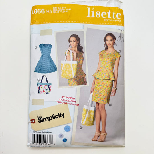 Sewing Pattern - Womenswear - Simplicity 1666 - True Deadstock supplies Fabric by private - Sustainable Textile | FABCYCLE