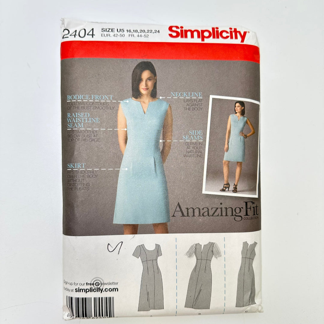 Sewing Pattern - Womenswear - Simplicity 2404 - True Deadstock supplies Fabric by private - Sustainable Textile | FABCYCLE