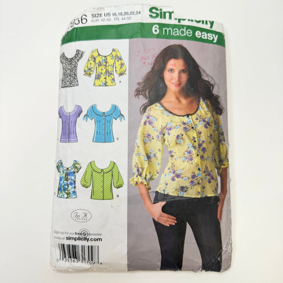 Sewing Pattern - Womenswear - Simplicity 2936 - True Deadstock supplies Fabric by private - Sustainable Textile | FABCYCLE