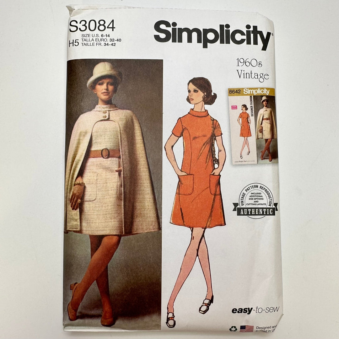 Sewing Pattern - Womenswear - Simplicity 3084 - True Deadstock supplies Fabric by private - Sustainable Textile | FABCYCLE