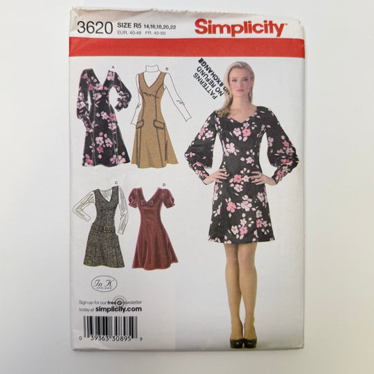 Sewing Pattern - Womenswear - Simplicity 3620 - True Deadstock supplies Fabric by private - Sustainable Textile | FABCYCLE